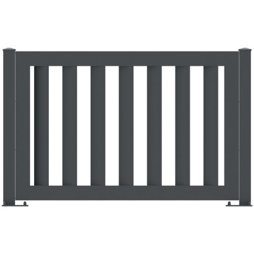 ALUX hliníkové ploty - vertikální výplň s mezerou