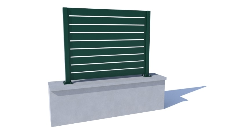 ALUX hliníkové ploty - lamelový plot barva II